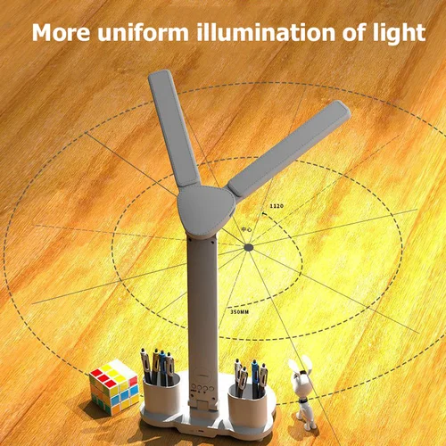 LED 책상 램프, 터치 조도 조절식 접이식 테이블 램프, 달력 포함, 눈 보호 책상 램프, 독서 램프 6