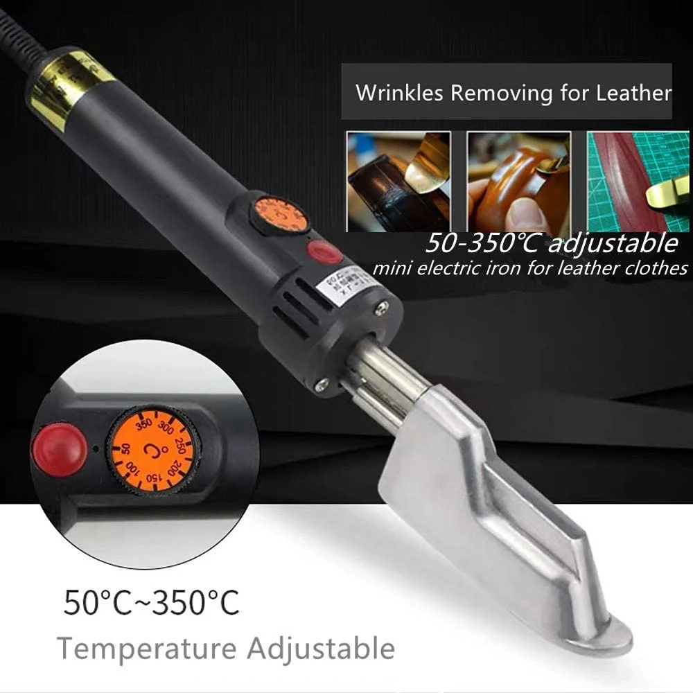 LED Mini Iron Small Iron 50~350 Adjustable Quick Heating Electric Household Travel Leather Clothing Wrinkle Removal 150w