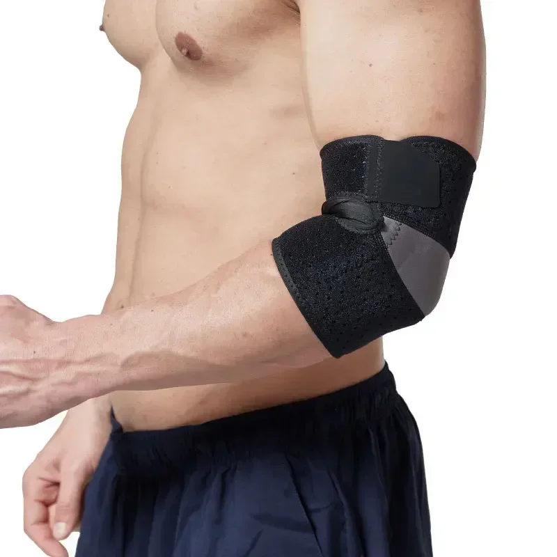 Sports Elbow Pads Men Fitness Arm Joint Protection Tennis Basketball Badminton Pressurized Press Pressurized Straps 1 PC