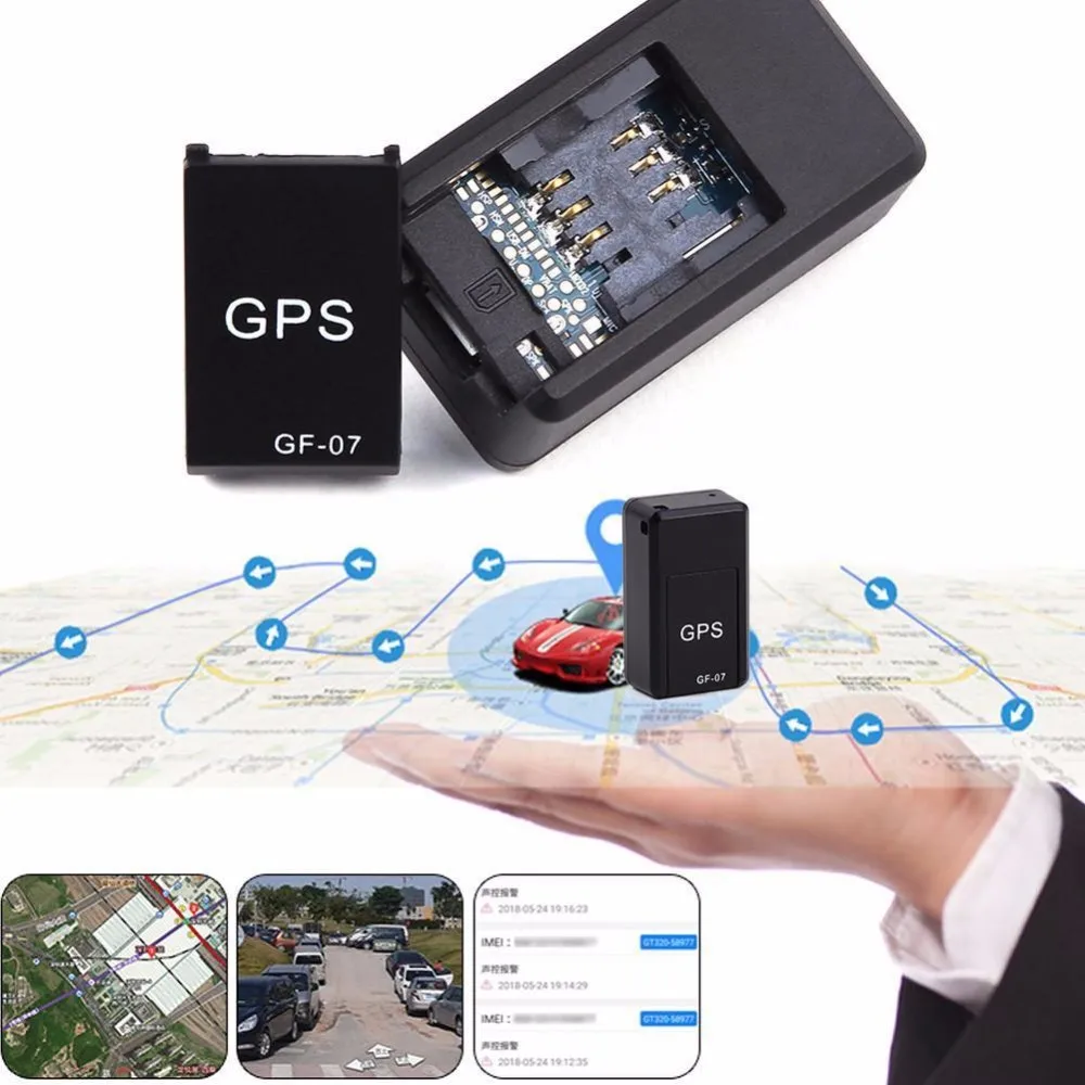 Aubess Mini GF-07 GPS Car Tracker Real Time Tracking Anti-Theft Anti-lost Locator Strong Magnetic Mount SIM Message Positioner