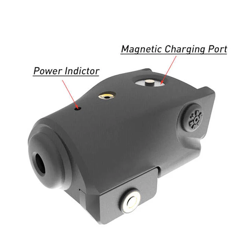 Laser Sight MDGRWY MDG52 Outdoor Tactical Mini Red/Green Laser Magnetic Rechargeable Weapon Pistol Dot Sight 20-21mm Picatinny Rail