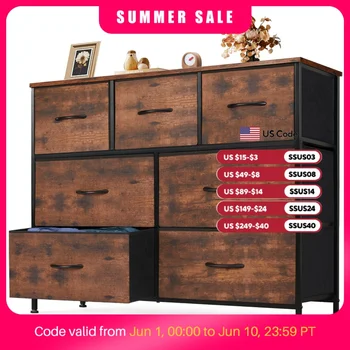 7-Drawer Fabric Storage Dresser 1