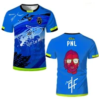 T-shirt d'entraînement de football à manches courtes pour hommes, femmes et jeunes, imprimé PNL J'suis QLF, 90 minutes, vêtements pour adultes et enfants 4