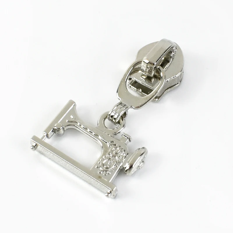 Silver Nylon Zipper Puller Repair Kit – Versatile Hardware Accessories for Jackets, Pockets, and Handbags