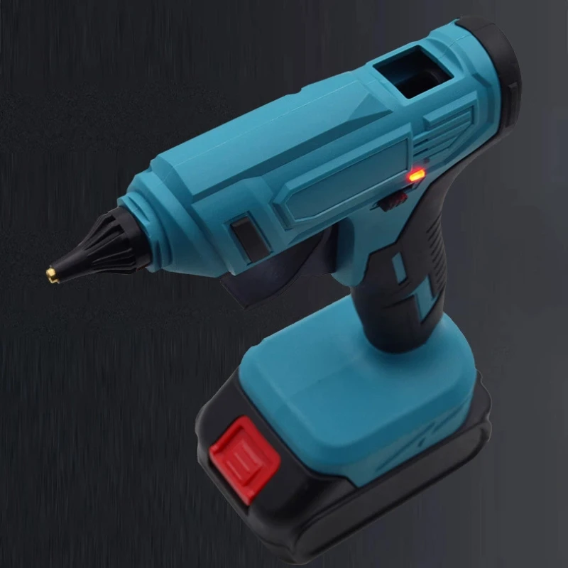 280&deg;C 100W Cordless Hot Melt Glue Gun Rechargeable With 10PCS 11mm Glue Sticks For DIY Repair 18V Battery Tool