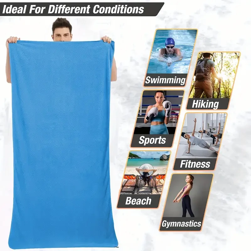 3PCS Quick-Dry Sports Towel Microfiber travel Sports Towel Running Yoga Gym Fitness Basketball Outdoor Camping Hiking BeachTowel 6