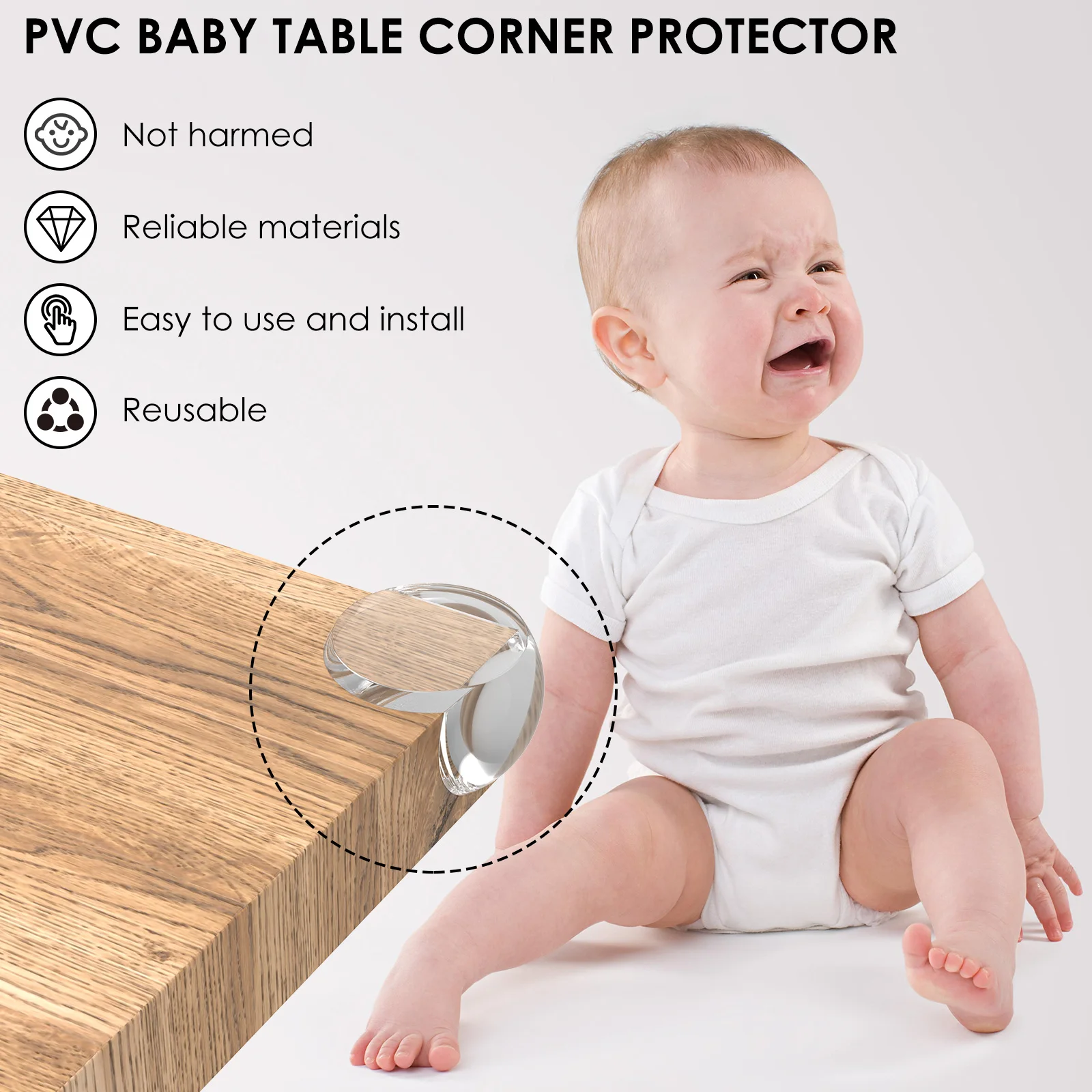24pcs Corner Protectors for Baby Clear Corner Protectors for Table Furniture Proof Cushion Baby Proof Covers Safety