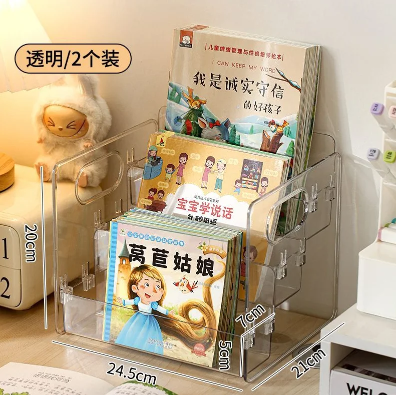 Acrylic Transparent Slanted Cosmetic Storage Organizer Basket