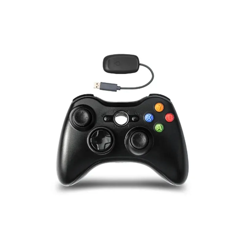 Фото Беспроводной контроллер 2,4G для Xbox 360, контроллер Joypad, игровой пульт дистанционного управления, геймпад, джойстик с ПК-приемником №4
