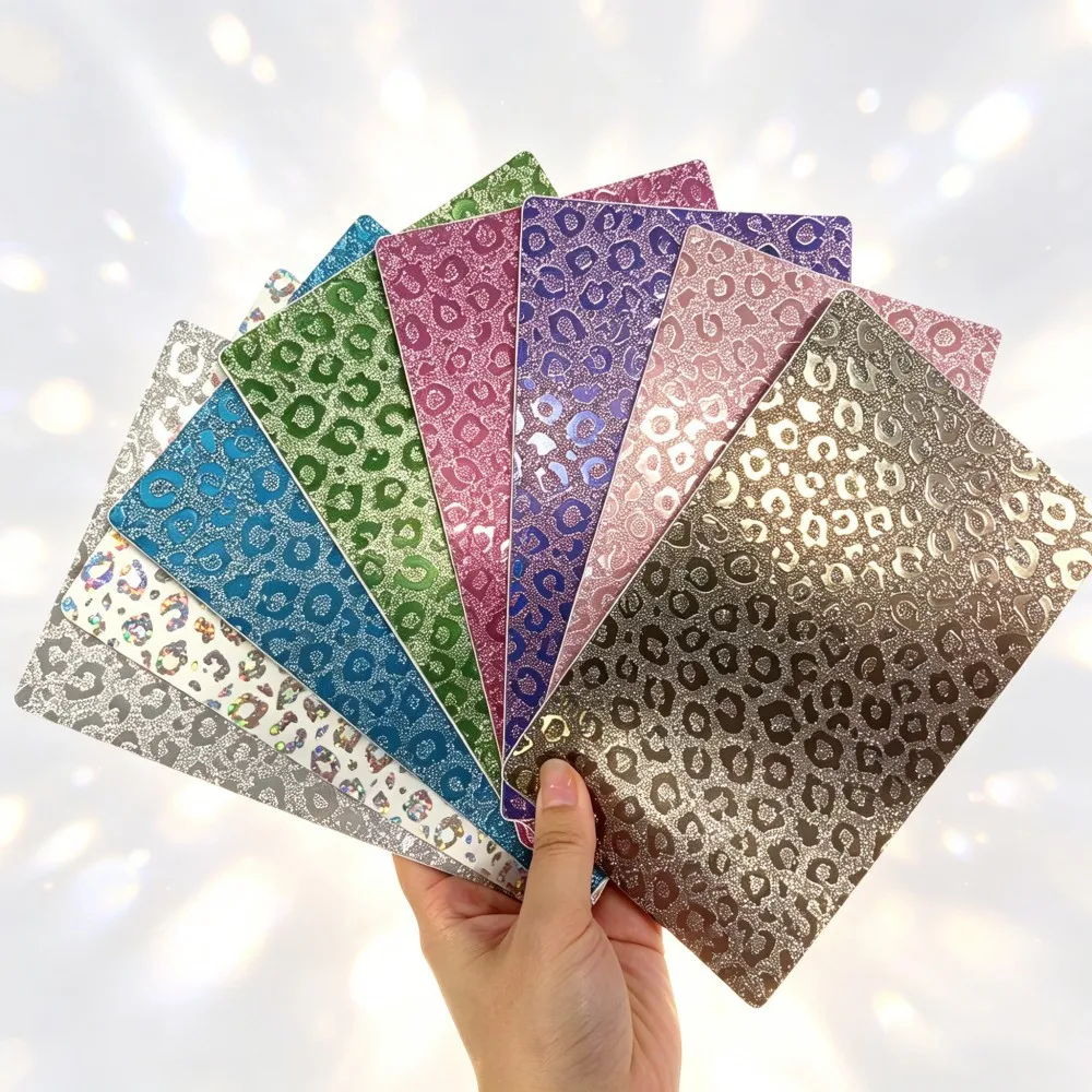 VORMIR Leopard Glitter Back Films 전화 보호기 백 스티커 모든 지능형 절단 기계용 장식 필름