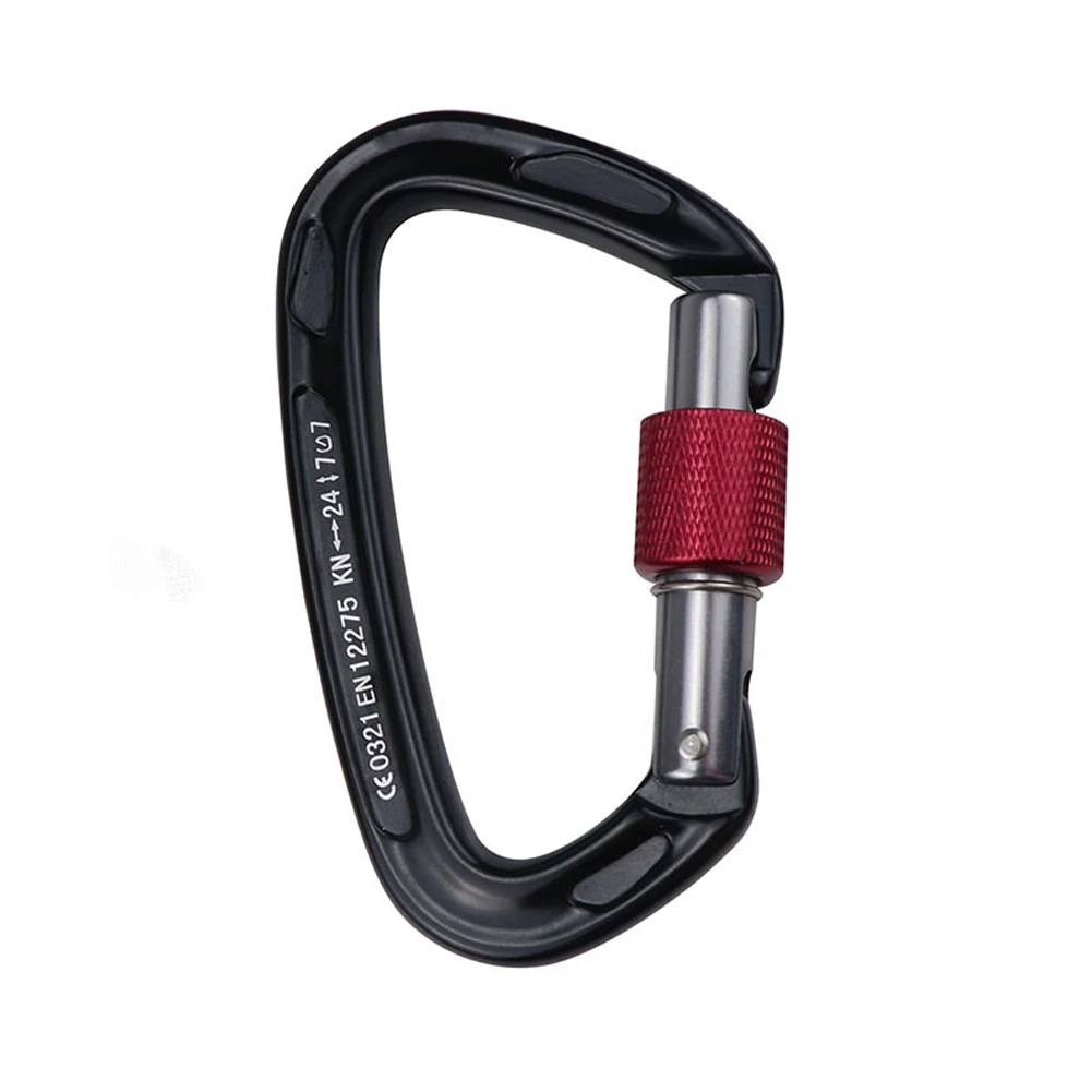

Auto Lock Carabiner 24KN Carabiner Auto Lock D-ring Buckle Climbing Rappelling Locking Clip Accessories 1 Pcs Sturdy Alumunium