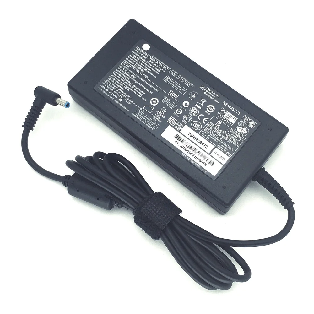 HP Envy 15 17 시리즈 Omen 15-5000 5100 5200 710415-001 L41856-001용  120W 19.5V 6.15A AC 충전기 전원 어댑터