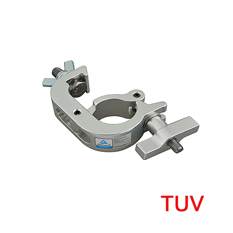 F34 Truss Clamp Global Trussing Segment 2 Inch Pipe Clamps Trigger Clamp Stage Light Hook 250kg Load Aluminum DJ Lighting Access