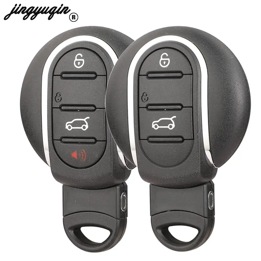 

jingyuqin 3/4 Buttons Smart Remote Car Key Shell Case For BMW Mini Countryman F60 Cooper F55 F56 F57 Clubman F54 2014- Fob