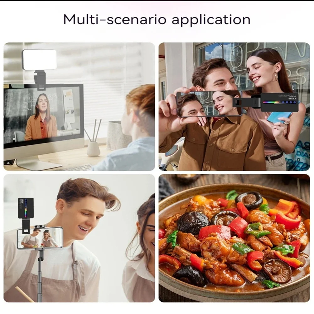 مصباح جيب LED صغير محمول جديد للبث المباشر، كاميرا...