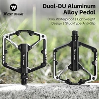 WEST BIKING pédales de vélo scellées roulement DU pédale antidérapante vélo de route de montagne cyclisme alliage vtt pédale accessoires de vélo 1