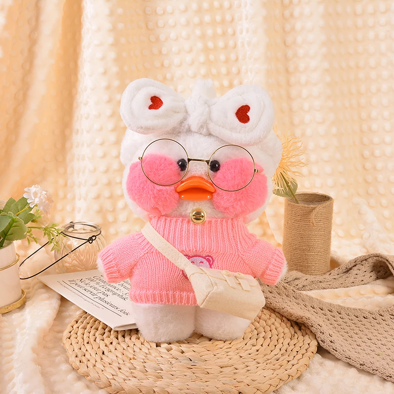 Clothes for Alafanfan Duck Accessories Lalafanfan Clothes 30cm Stuffed Duck  Glasses 20cm Plush Doll Clothes Kids