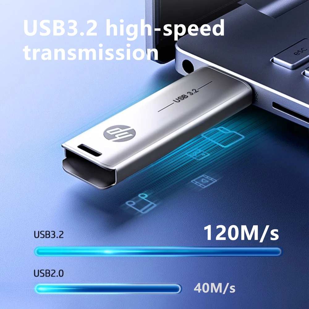 High-Speed Metal USB Flash Drive - Portable External Storage