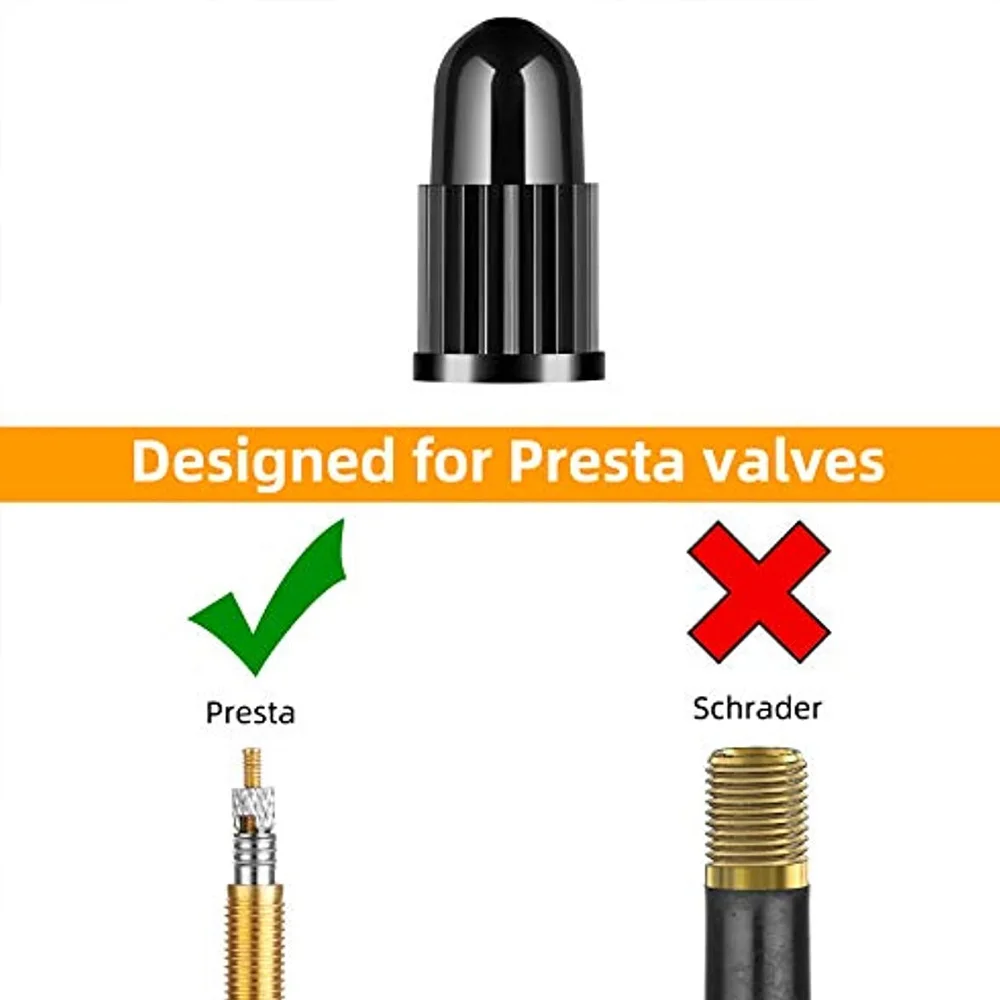 X AUTOHAUX 4pcs Vélo Valve Bouchons Américain Type Valve Pneu Poussière Couvre Bleu