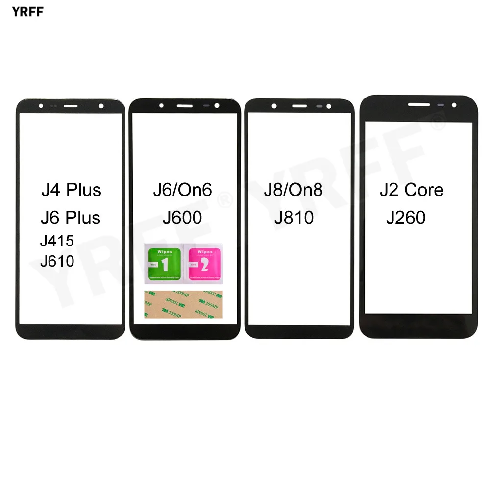 Стеклянная сенсорная панель для Samsung Galaxy J8 J6 J4 Plus J2 Core J260 J415 J610 J600 J810 (без