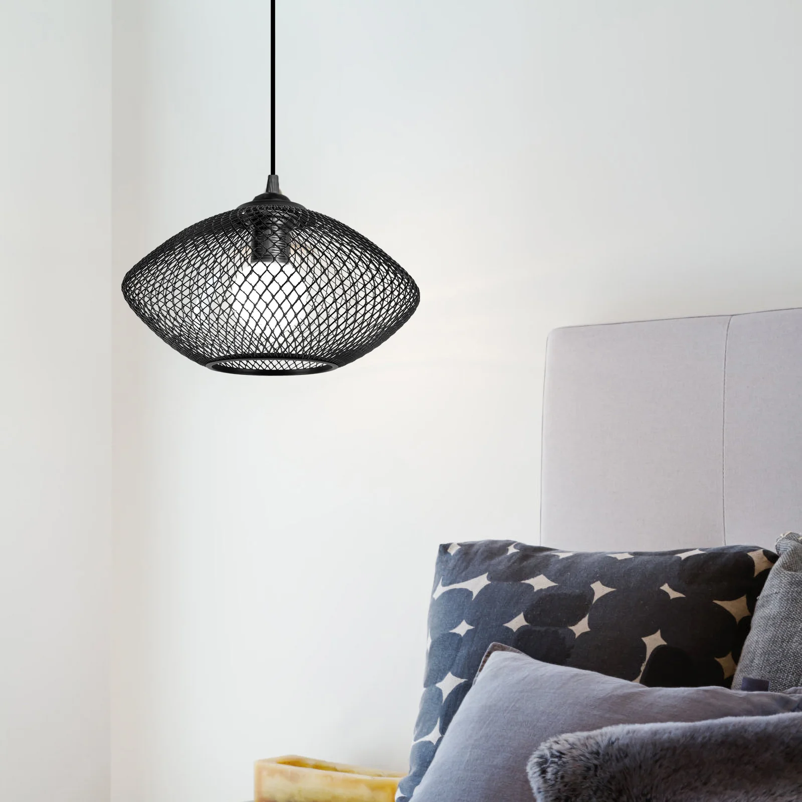 

Metal Bulb Guard Cage Hanging Pendant Light Industrial Ceiling Fan Light Bulb Covers Lamp Vintage Lampshades Hanging Lamp