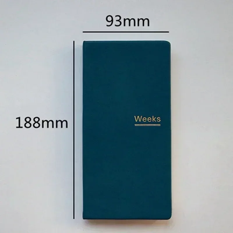 Weekly Journal Notebook - PU Leather Planner for Students and Professionals