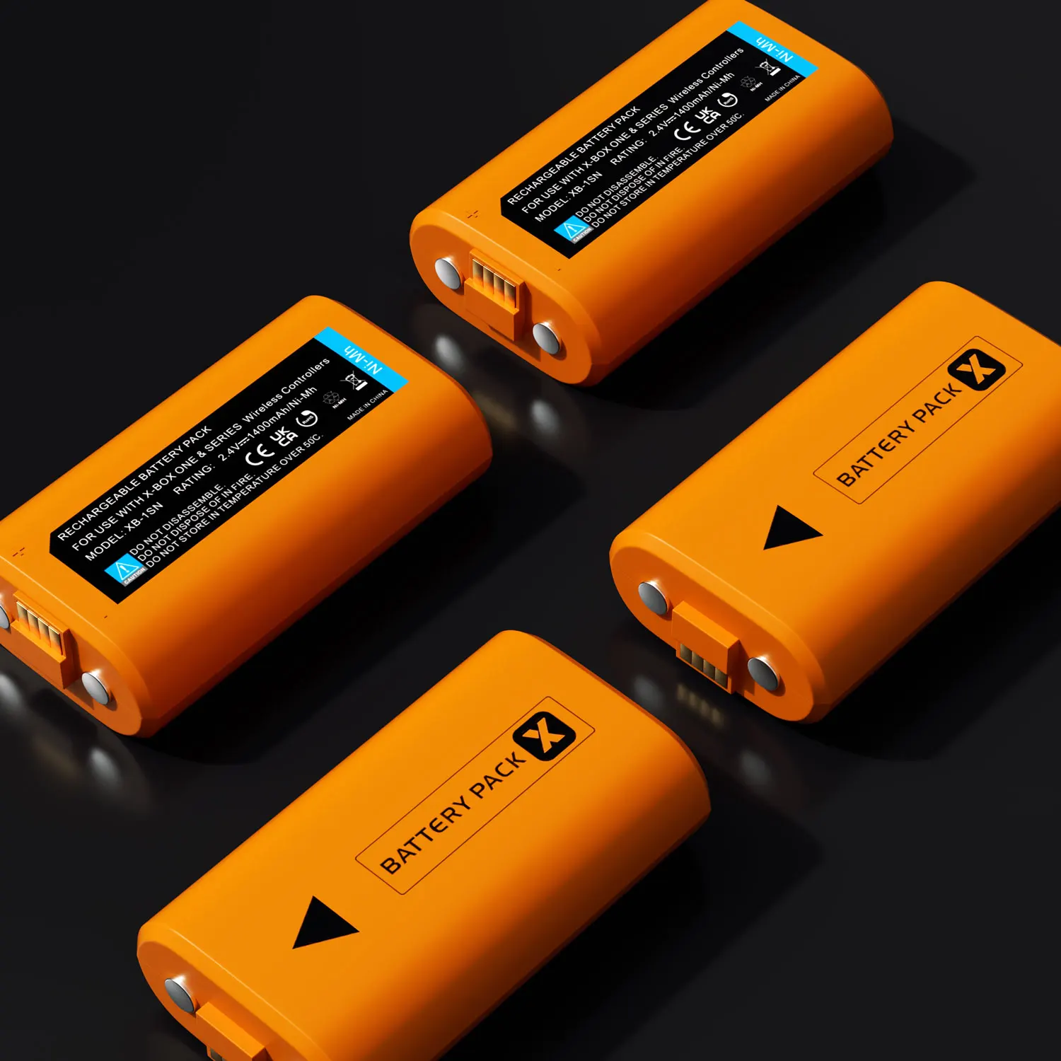 Batteria Da 4 Pezzi 1400Mah Per Controller Xbox One/Xbox Series X,S, Xbox One, S, X Elite