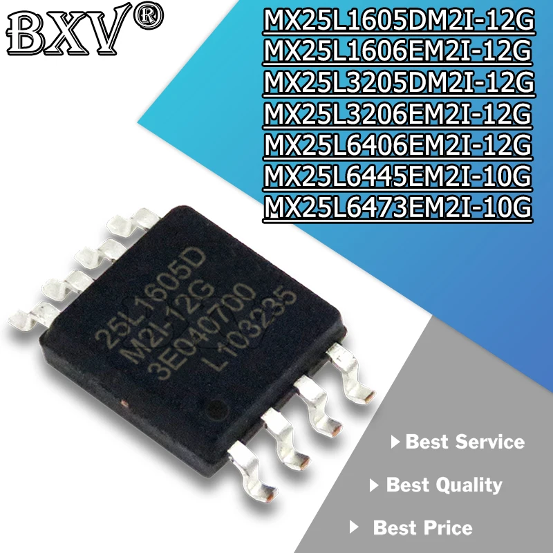 5PCS MX25L1605DM2I 12G MX25L3205DM2I 12G MX25L6406EM2I 12G ...