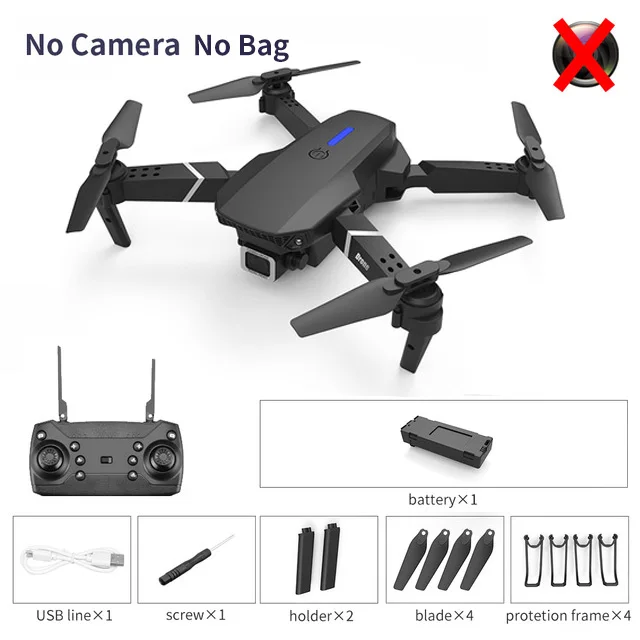 2022 New Quadcopter E88 Pro WIFI FPV Drone With Wide Angle HD 4K 1080P Camera Height Hold RC Foldable Quadcopter Dron Gift Toy rc quadcopter with camera RC Quadcopter