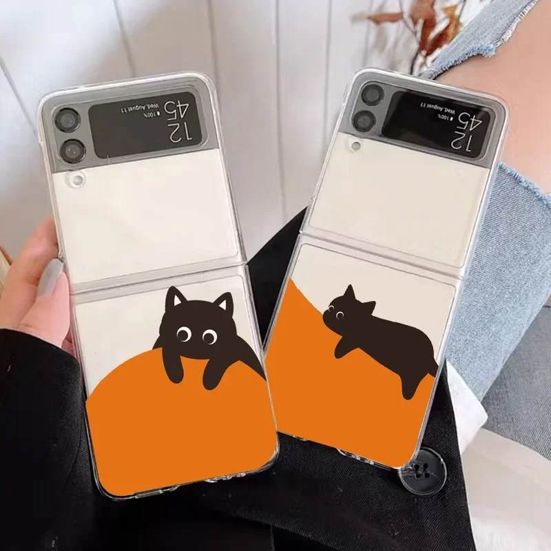Cute Animal Cat Transparent Cartoon Case - Clear Protective Cover
