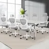 Office Computer Desk Chair, Ergonomic High-Back Mesh Rolling Work Task Chairs with Wheels and Adjustable Headrests,Study, Grey 2
