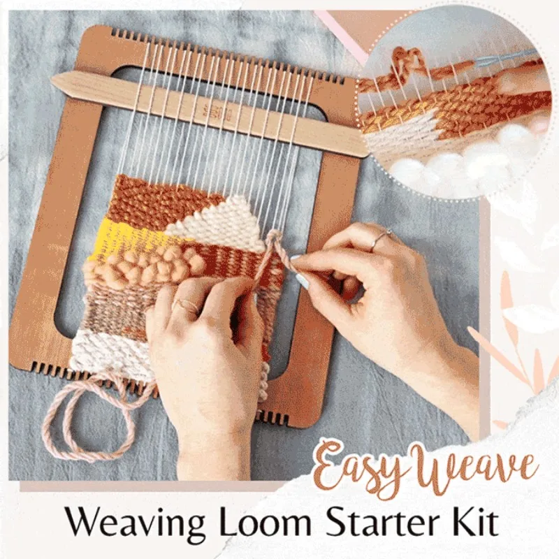Weaving Loom Kit for Hand Weaving - Oak Finish Loom – Fiber Huis