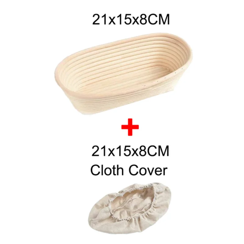 Asma Ekmek Fermantasyon Sepeti, Doğal Oval Rattan Çekirdek Hamuru, Pişirme için Kullanılan Ekmek Fermantasyonu Ekşi Hamur Ekmek Sepeti