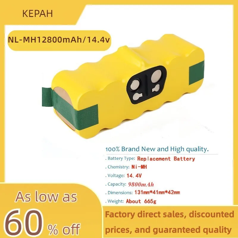 

New sweeping robot battery capacity 9800mAh/12800mAh 14.4V battery 500 530 540 550 620 600 780 790 870