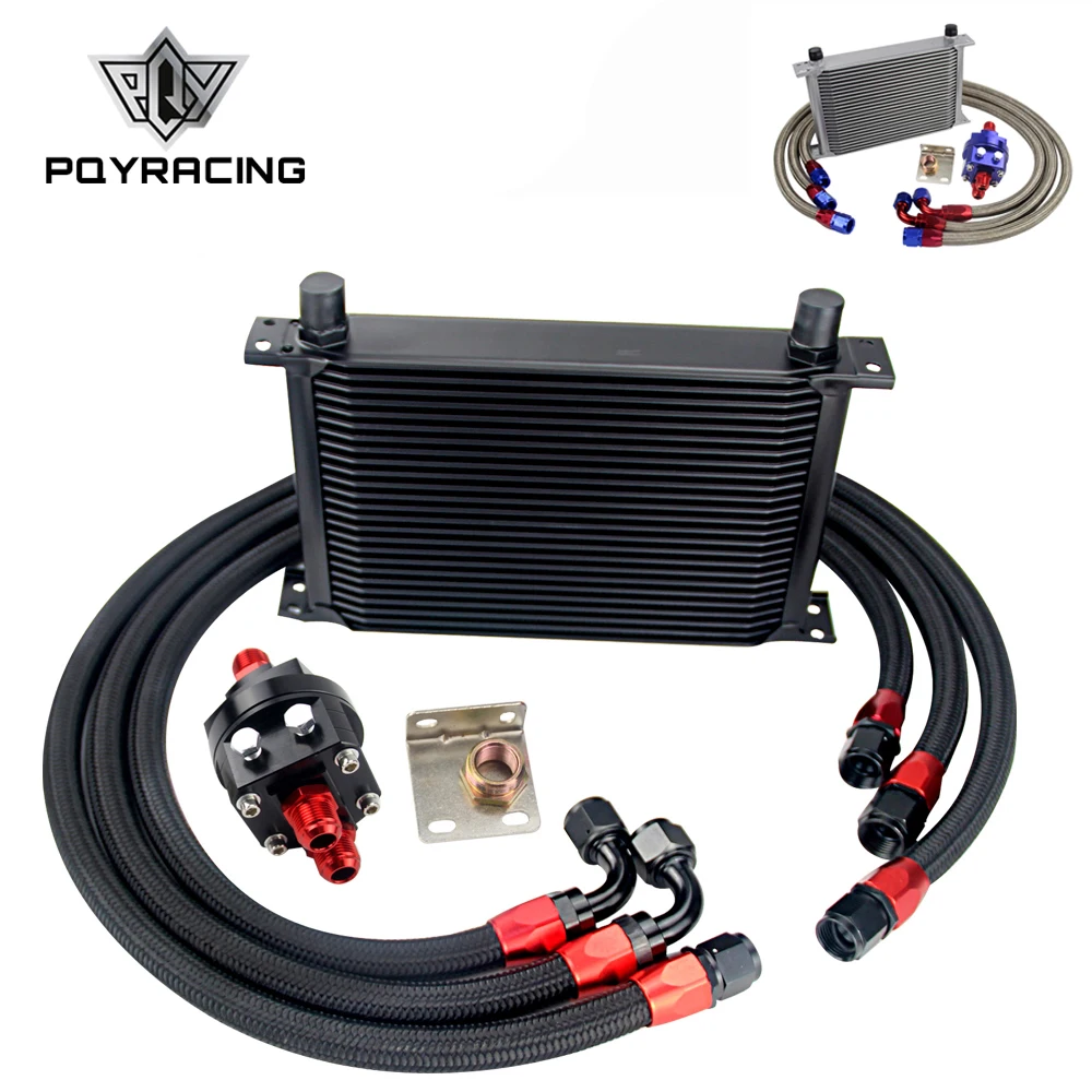 Universal Oil Cooler 25 ROWS AN10 Engine Transmission Oil Cooler Kit