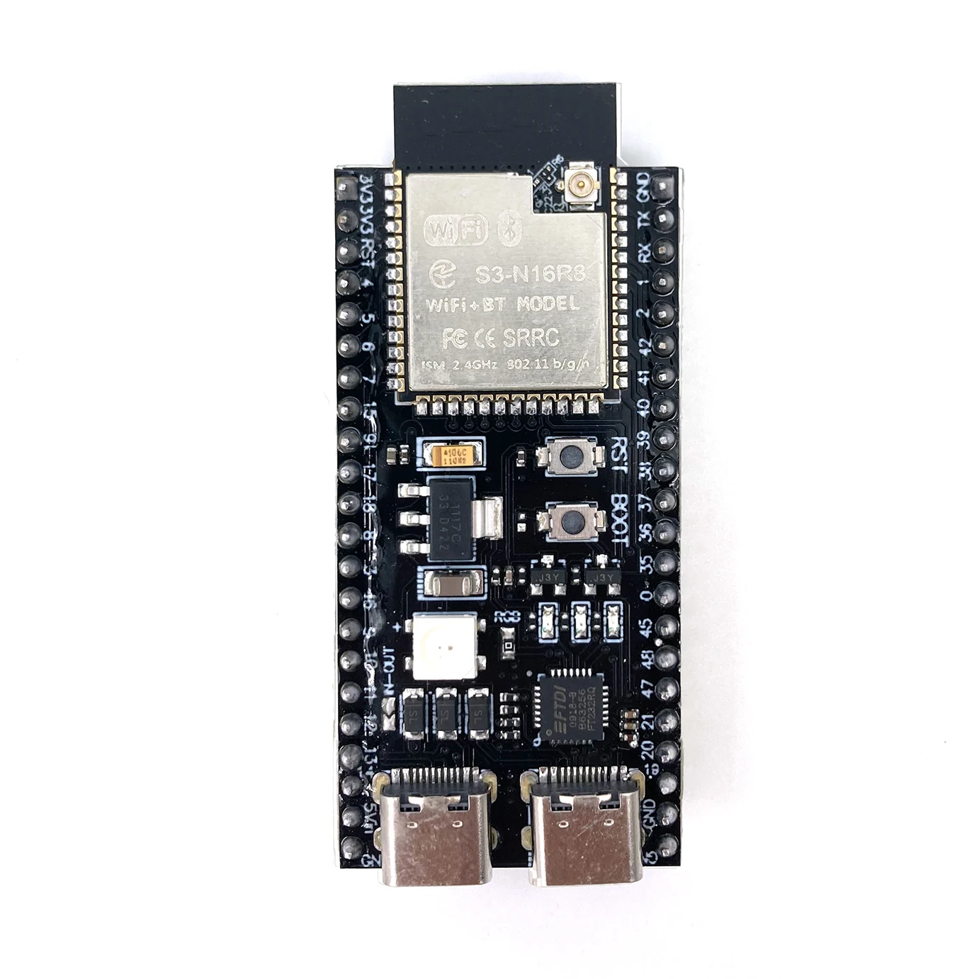 ตัวเลือกสินค้า โมดูล ESP32-S3 พินขยาย 44 พิน Wi-Fi Bluetooth
