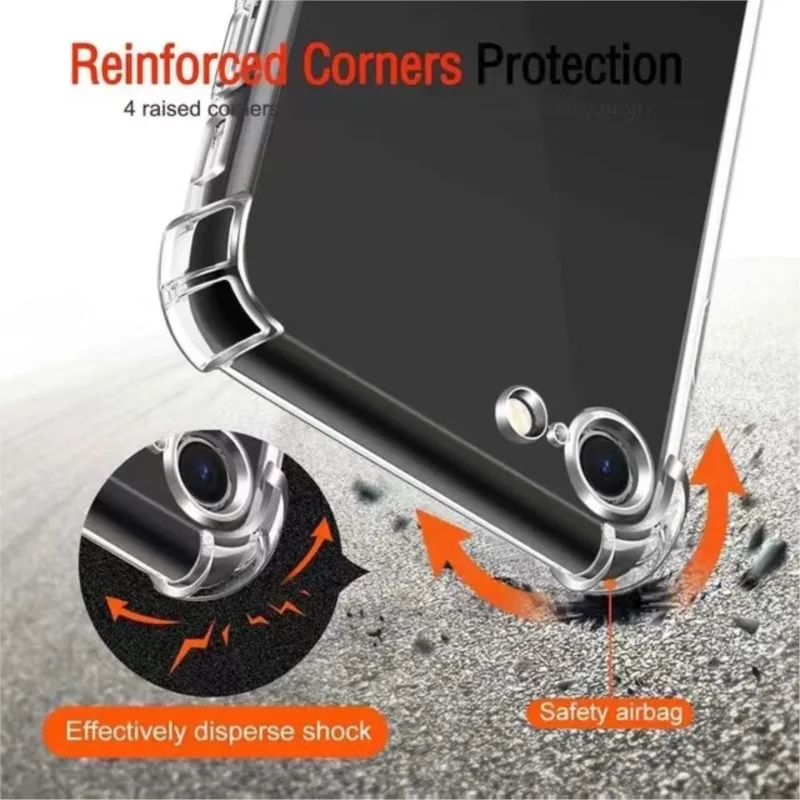 Ultra Shockproof Clear Air Bag Soft Case - Enhanced Drop Protection
