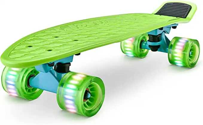 

Hurtle Standard Skateboard Mini Cruiser 6'' Deck Complete Double Kick W/ 3.25" Aluminum Alloy Truck