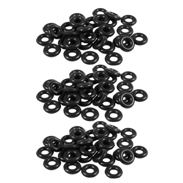 90 Pcs 2.5Mm X 6.5Mm X 2Mm Rubber O Rings For Wacky Worm Fishing -  AliExpress