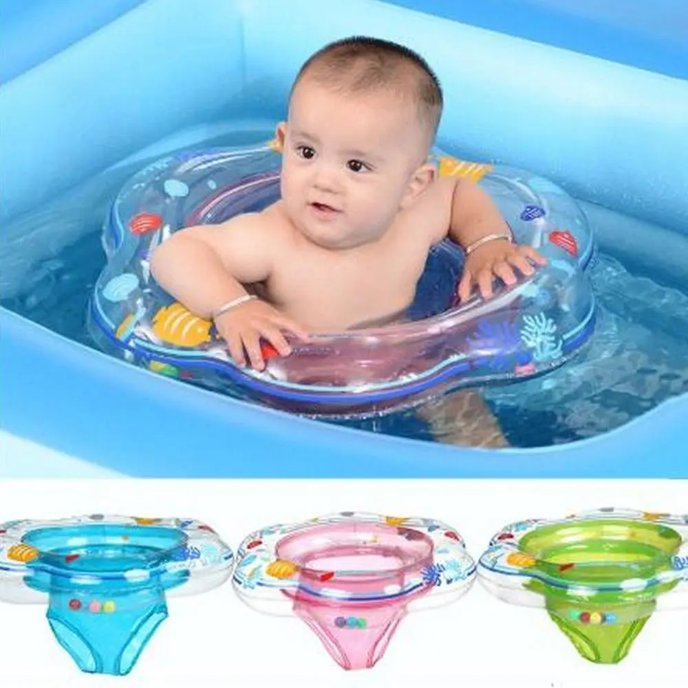 

Inflatable Swim Circle Double Handle Pool Bathtub Swimming Pool Rings Water Toys Baby Seat Float Baby Swimming Ring