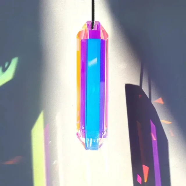 2 pcs sun catcher window prism pendant, Crystal rainbow manufacturing garden hanging ornament, home, garden art decoration 6