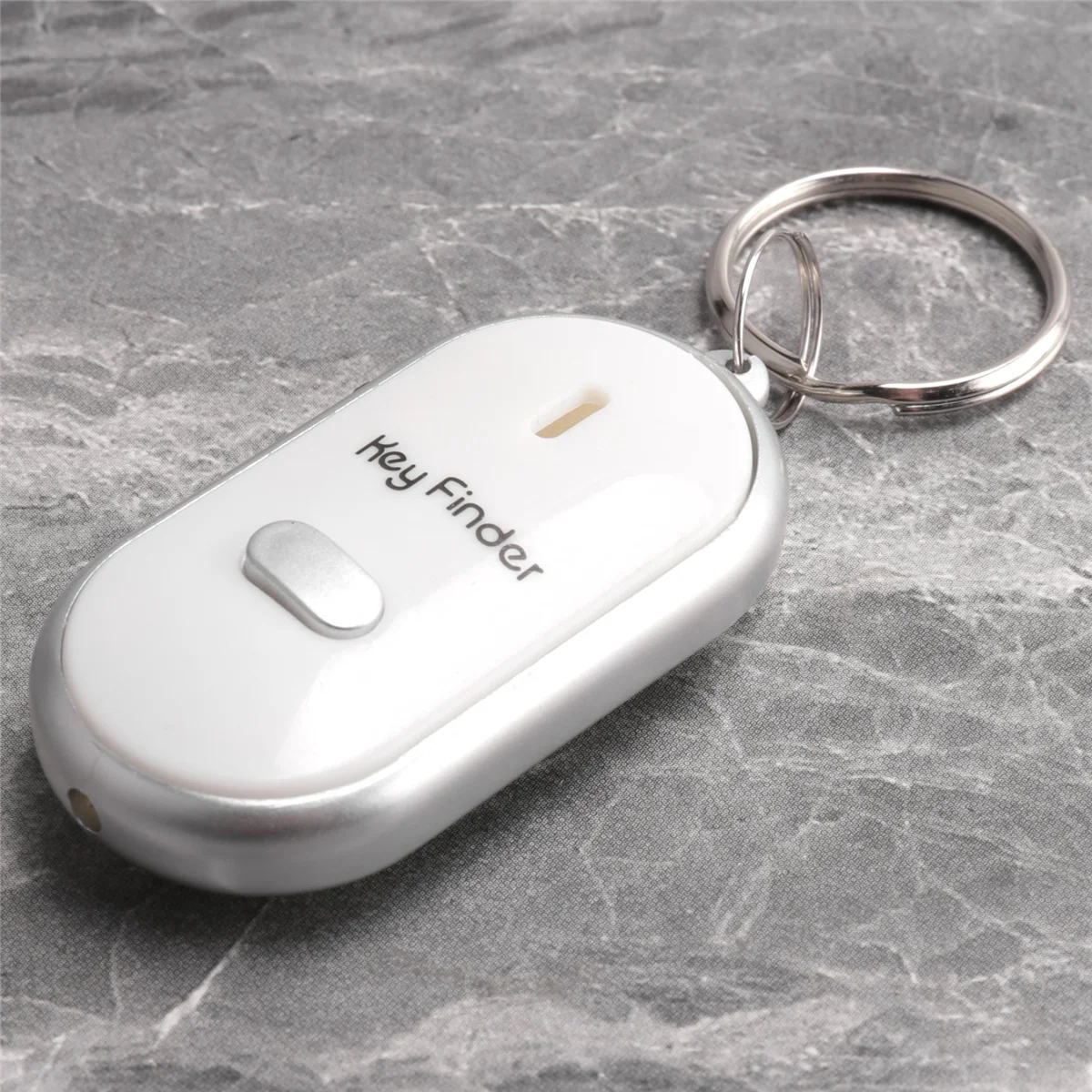 Hot sale 2pcs Whistle Lost Key Finder Flashing Beeping Locator Remote Keychain LED Ring