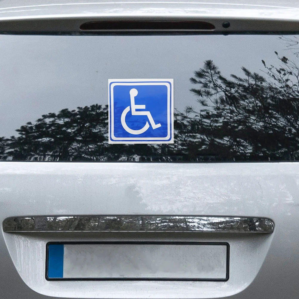 Disabled Signage for Car Wheelchair Stickers Cars Window Handicapped Tag Parking inside Symbol Labels 6 Sheets
