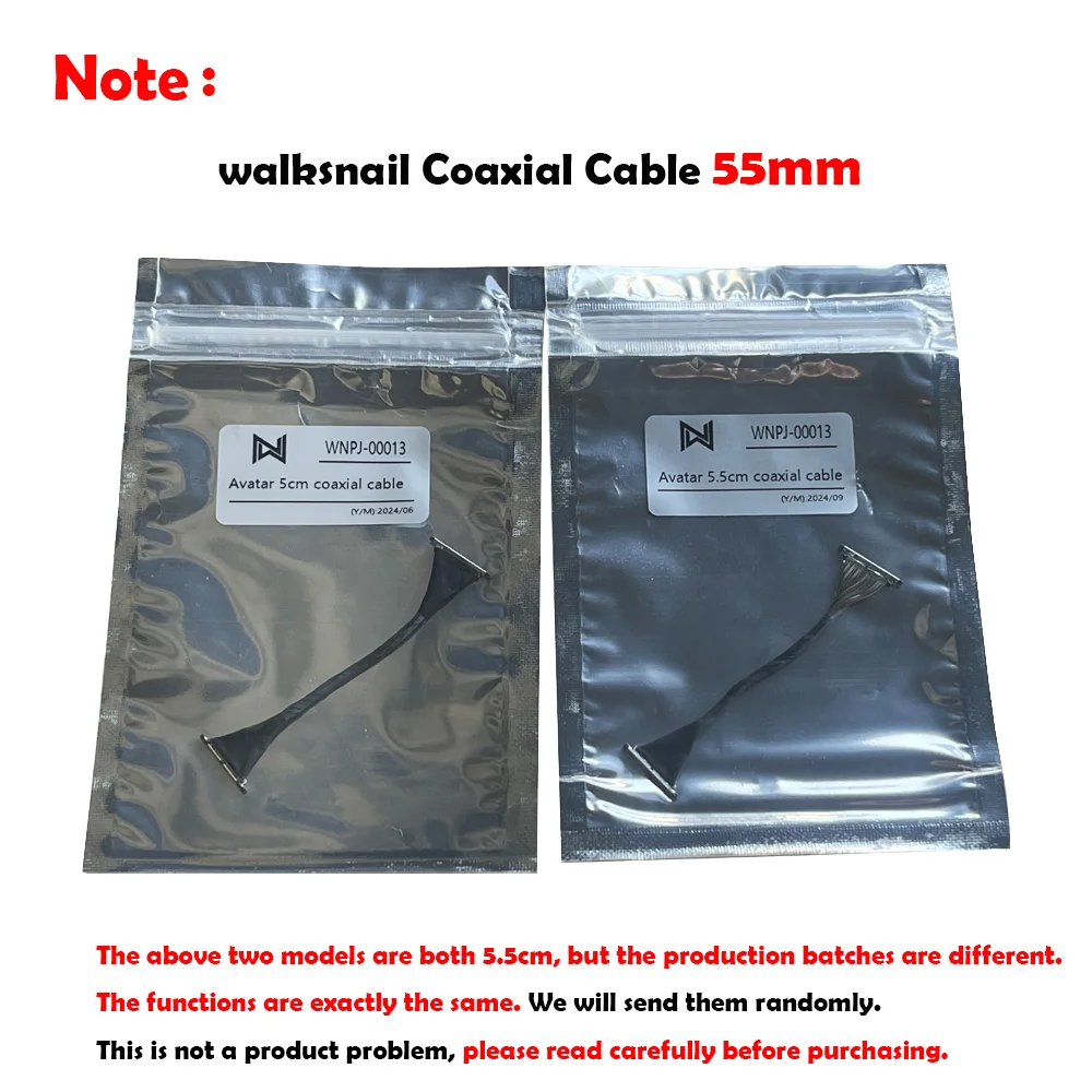 Walksnail 5.5cm/9cm/14cm/20cm 동축 케이블 뒷면 커버(Pro 카메라/Nebula Pro/ Polar Starlight)