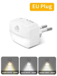 Smart LED Motion Sensor Night Light - Plug - In Wall Lamp (EU)