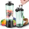 600ml Portable Mini Blender,USB Rechargeable Small Smoothie Blender,Large Capacity Travel Blender Portable Smoothies,Blends Ice 1