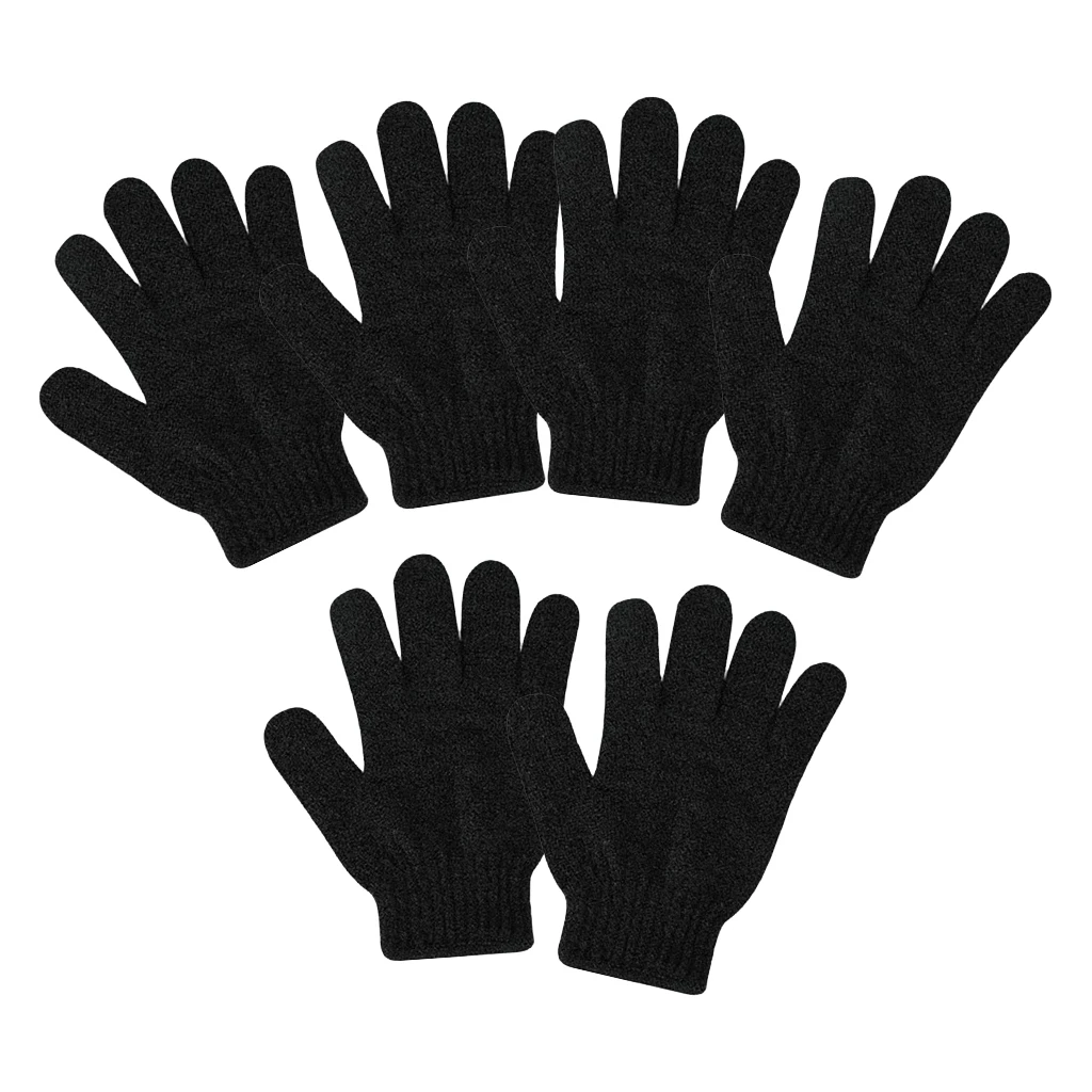 

60 Pieces Shower Gloves Five Fingers Bath Gloves Household Shower Towel Scrub Body Wash Bathing Cleaning Gloves