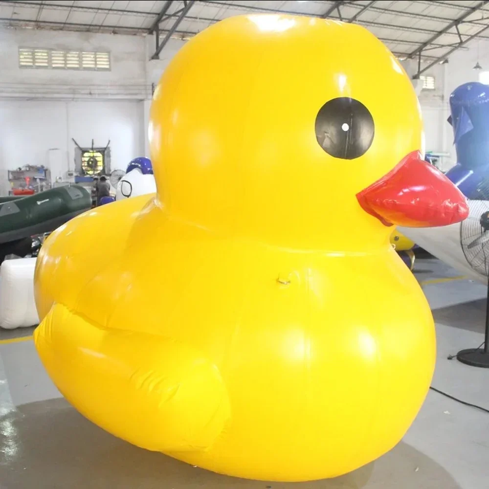 Floating Giant Inflatable Yellow Duck With Sunglasses Huge Sealed Inflatable Rubber Duck WaterPark Pool Decoration For Event 5