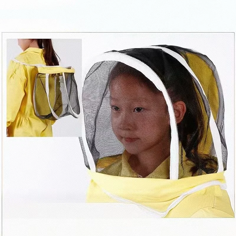 Cotton Jumpsuit Children's Bee-proof Suit Space Suit Anti-bee Cap Beekeeping Tools Beekeeping Suit Beekeeping Clothing 1PCS