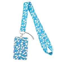  Medical Lanyard Credit Card ID Holder Badge Doctor Nurse Student Women Travel Bank Bus Business Card Cover Badge 